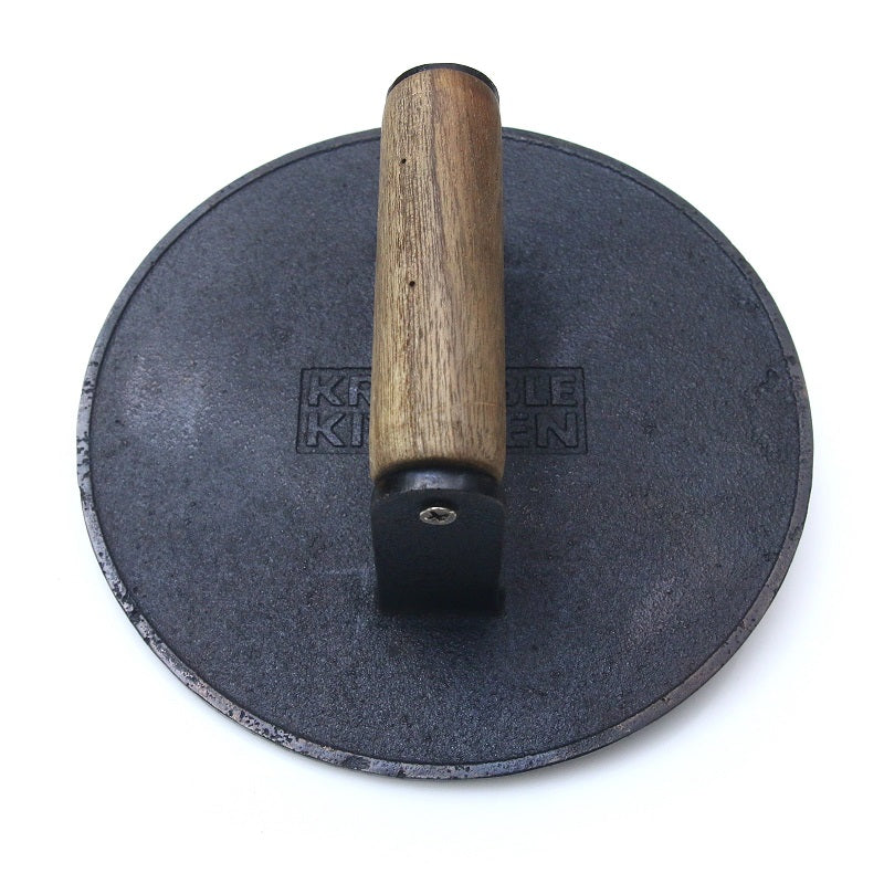 Burger Press, Cast Iron Krucible Kitchen Seasoned