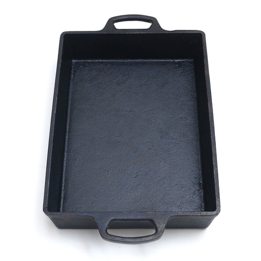 Casserole 13 x 9 Inches, Cast Iron Krucible Kitchen Seasoned