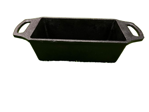 Casserole Loaf Pan 8 x 4", Cast Iron Krucible Kitchen Seasoned