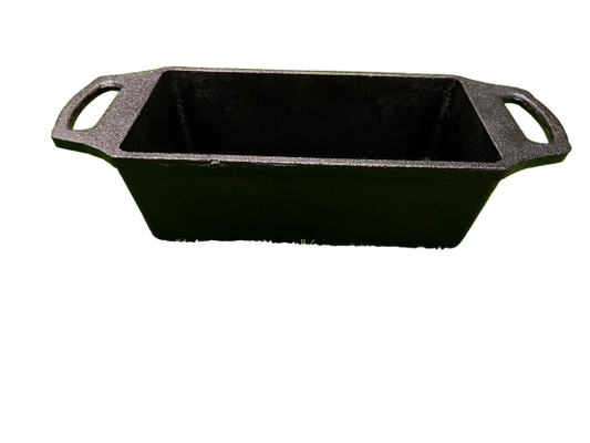 Casserole Loaf Pan 8 x 4", Cast Iron Krucible Kitchen Seasoned