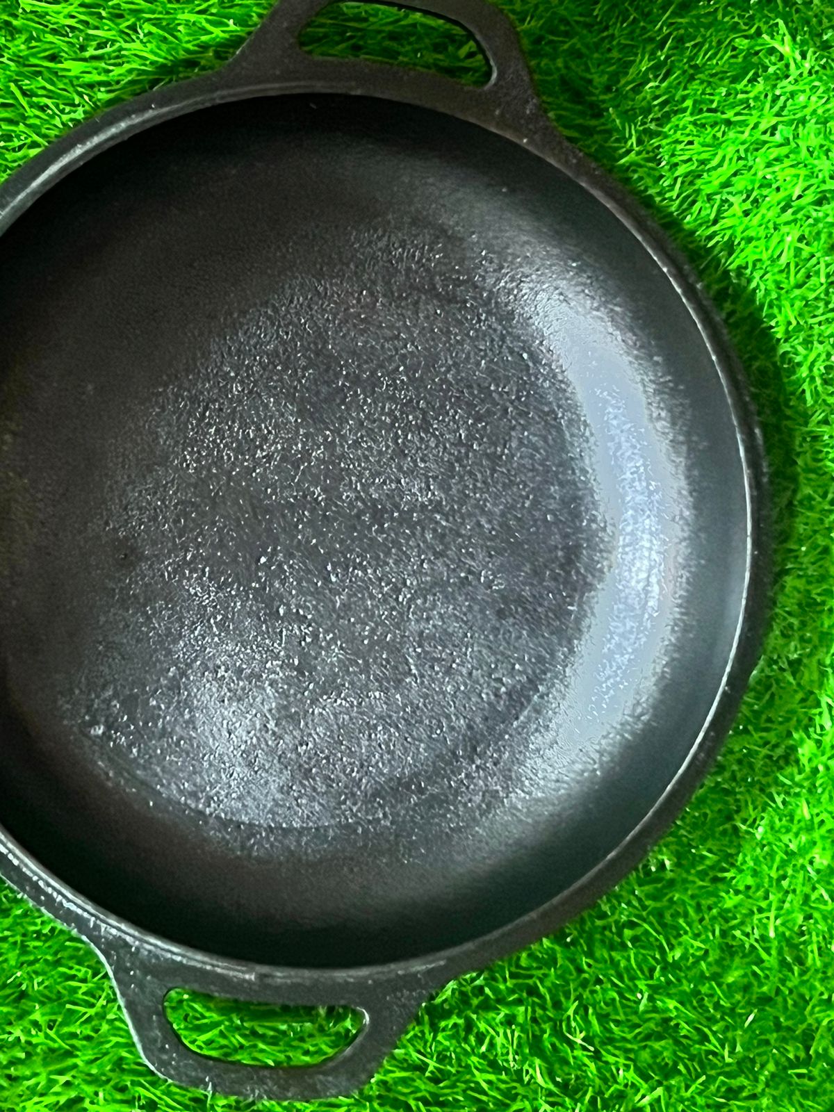Skillet 9.5 In (24 CM) Cast Iron Krucible Kitchen Seasoned Frying Pan