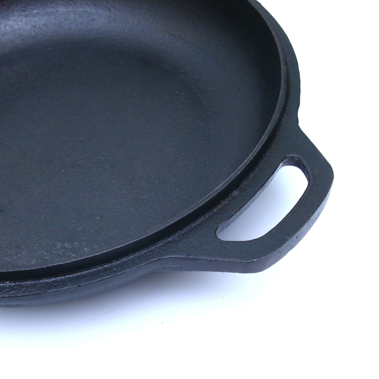 Skillet 9.5 In (24 CM) Cast Iron Krucible Kitchen Seasoned Frying Pan