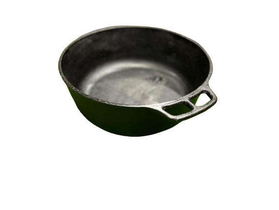 Dutch Oven Pot 9 Quarts without Lid, Cast Iron, Krucible Kitchen