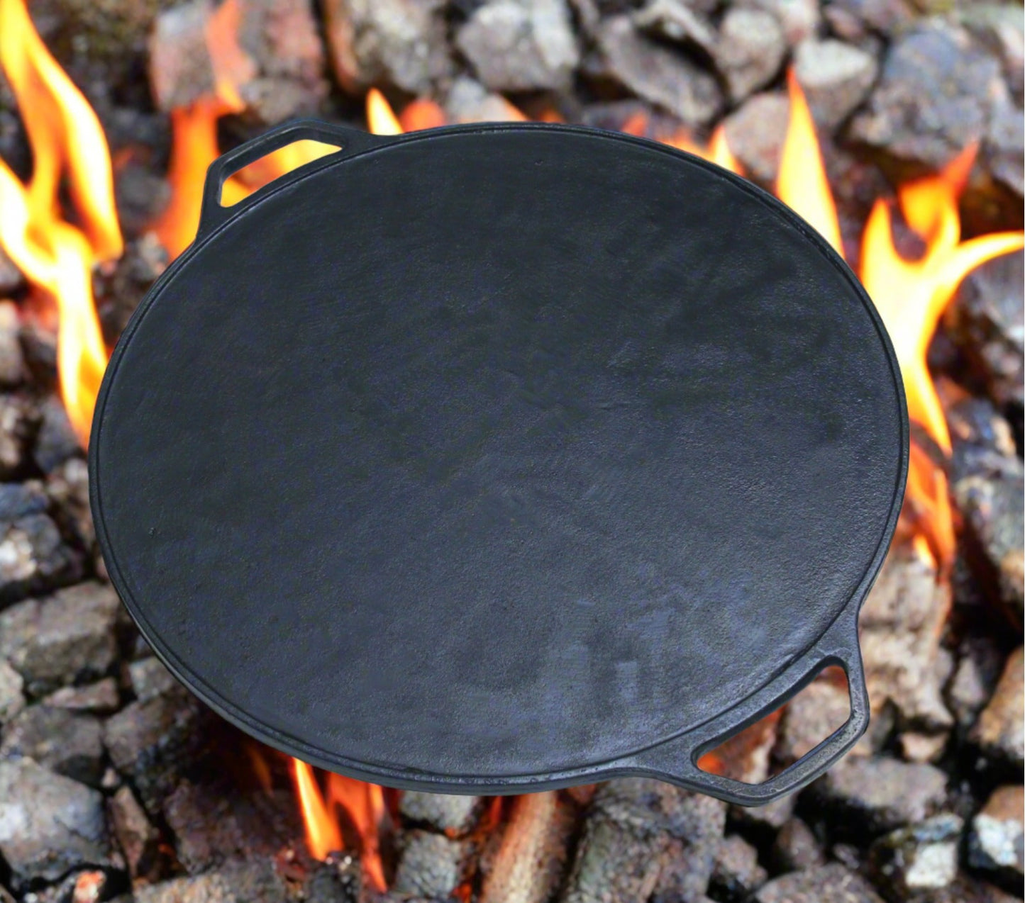 Tawa 15 Inch (38 CM) Classic, Cast Iron Krucible Kitchen Seasoned