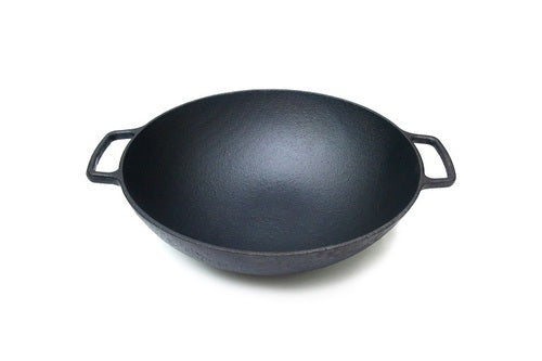 Wok 14" (36 cm) Cast Iron Krucible Kitchen