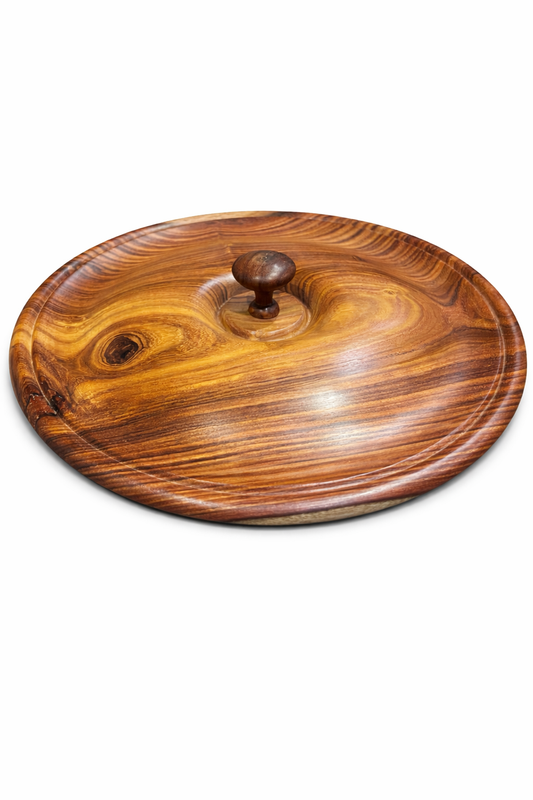 Handcrafted Wooden Lid for Cast Iron Skillets & Woks