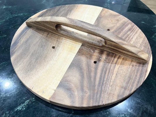 Wooden Lid for Cast Iron Wok