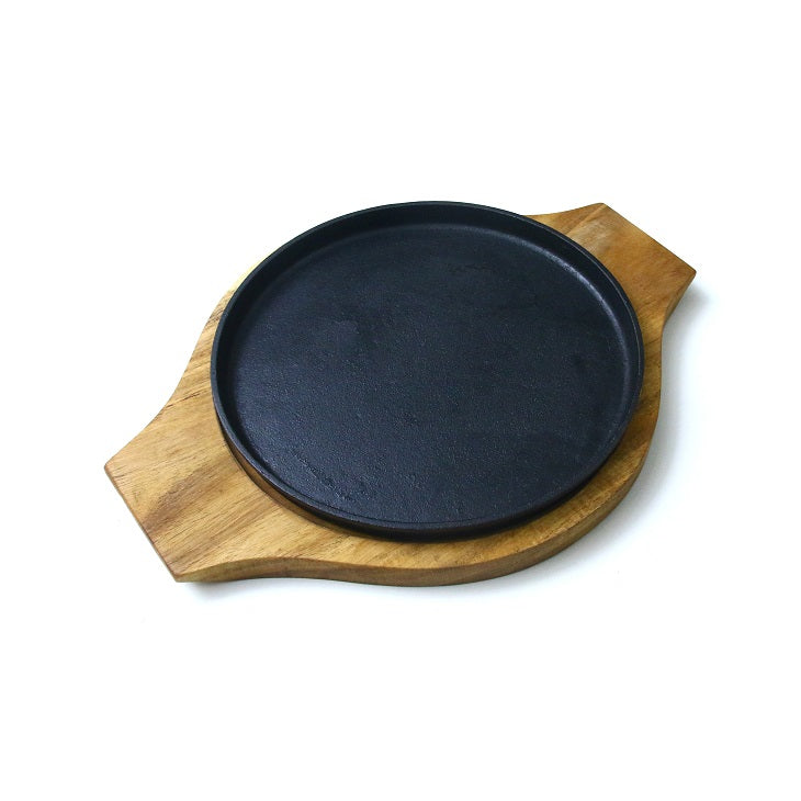 Sizzler 10" (25 cm) Round Cast Iron Krucible Kitchen SZP10F-RO