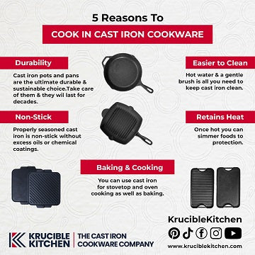 Krucible Kitchen Cast Iron Cookware Benefits