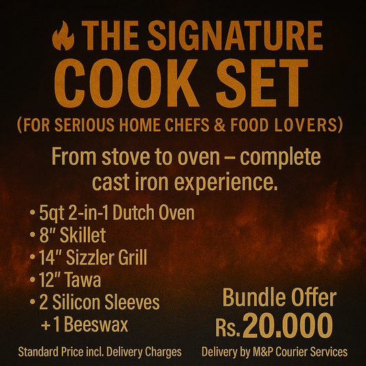 The Signature Cook Set – 11.11 Cast Iron Offer Pakistan | Krucible Kitchen