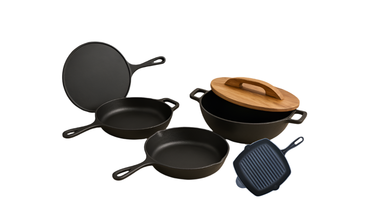 Krucible Kitchen Cast Iron Cookware and Serve-ware, Made in Pakistan