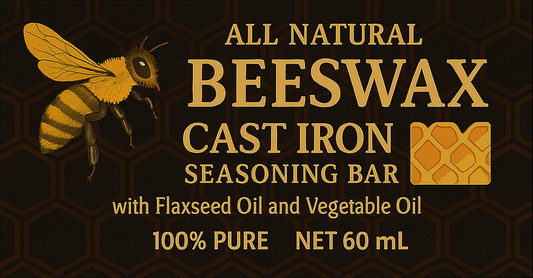 All-Natural Beeswax for Cast Iron Pans | Seasoning & Rust Protection Bar