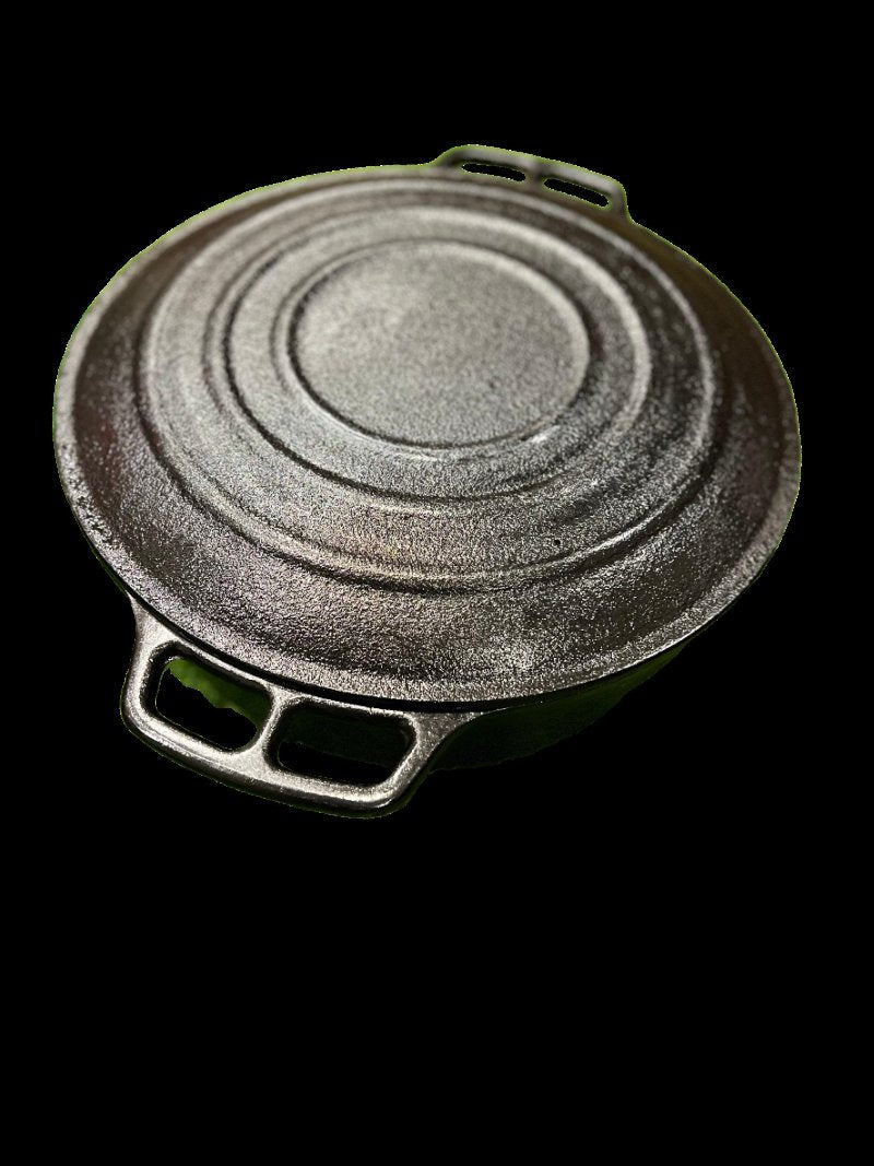 Dutch Oven 9 Quarts with Lid, Cast Iron Krucible Kitchen Seasoned