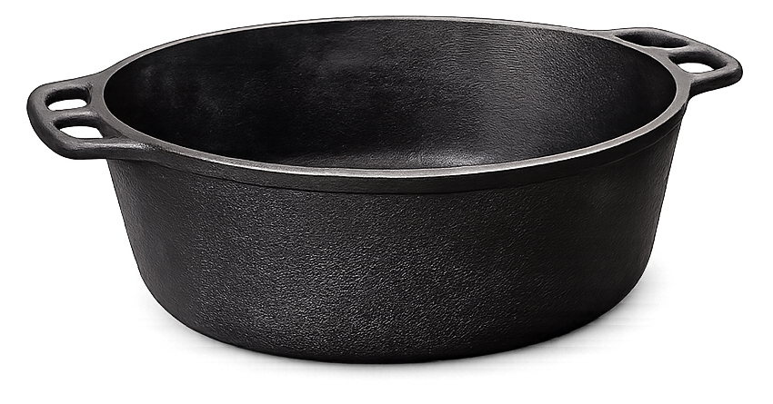 Cast Iron Pot 9 Qt Pre-Seasoned - Krucible Kitchen