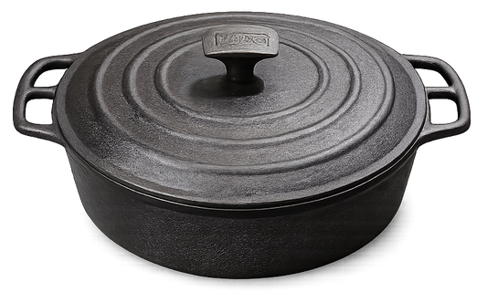 Cast Iron Dutch Oven 9 Qt Pre-Seasoned - Krucible Kitchen