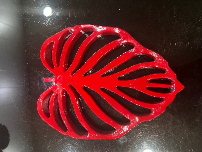 Cast Iron Leaf 9 Inches Decor