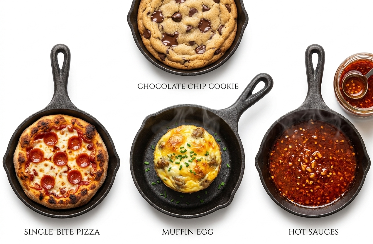 4-Inch Mini Cast Iron Skillet – Krucible Kitchen