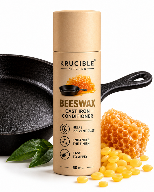 Beeswax Cast Iron Conditioner | Seasoning & Rust Protection Bar