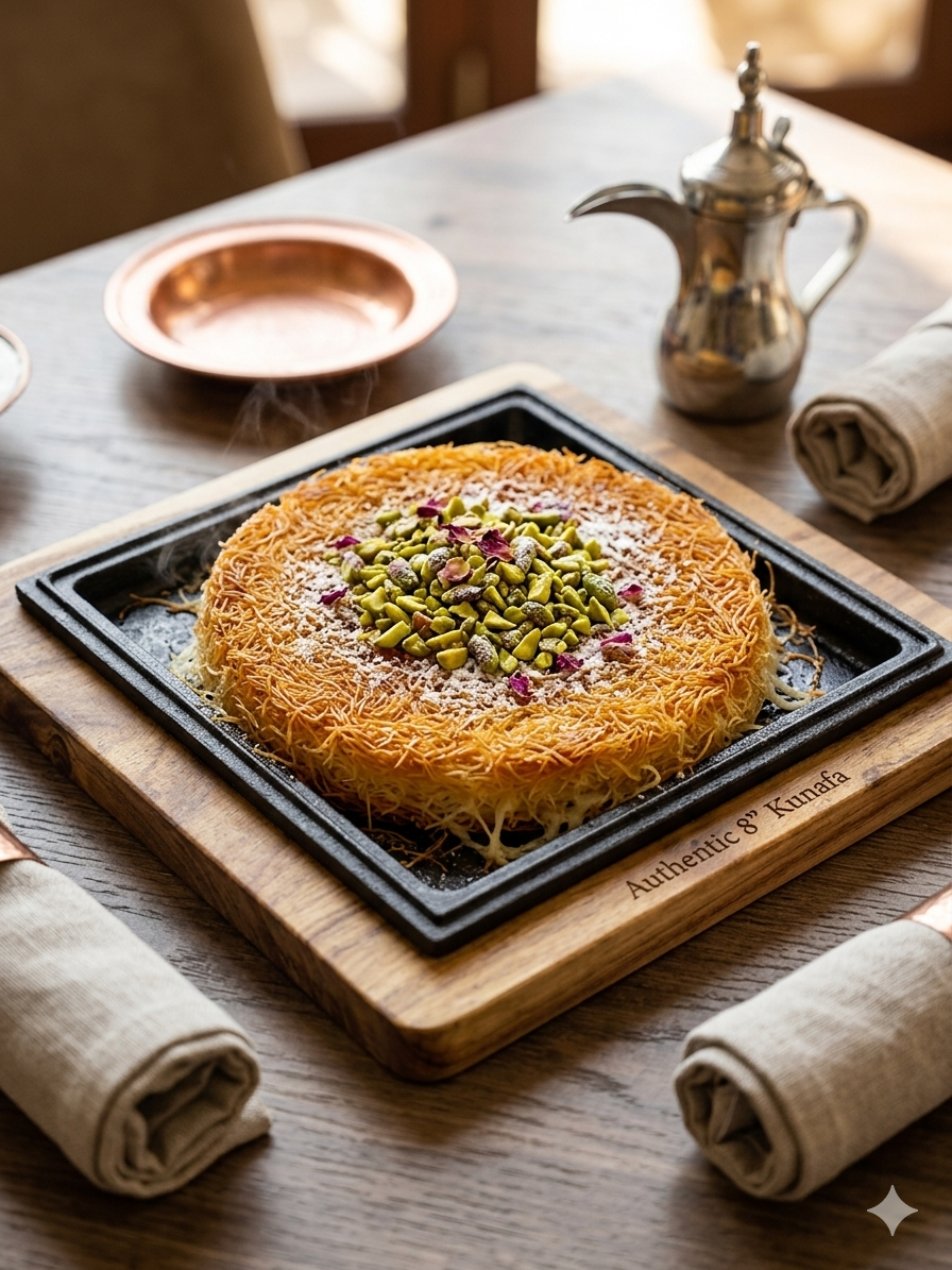 Sizzler Kunafa Plate 8" – Cast Iron | Krucible Kitchen