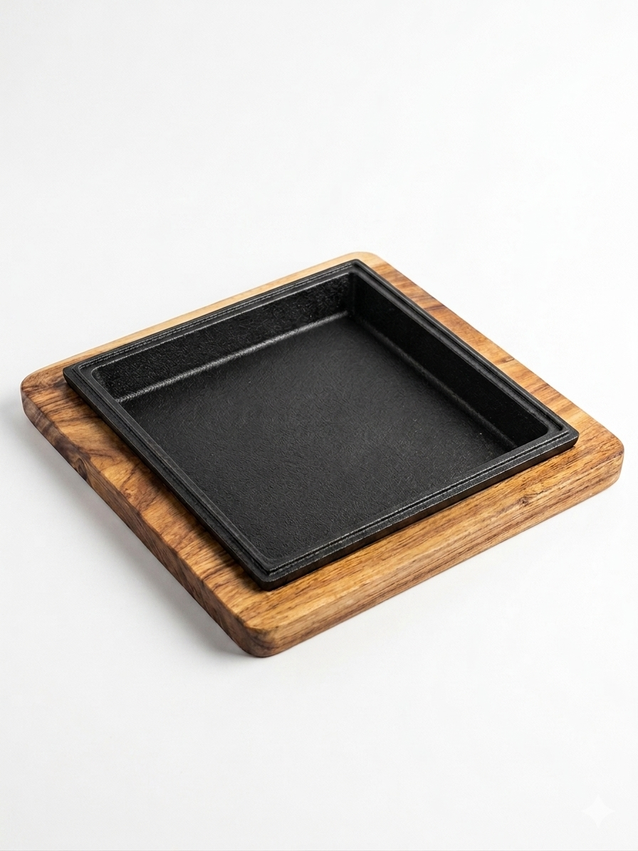 Sizzler Kunafa Plate 8" – Cast Iron | Krucible Kitchen