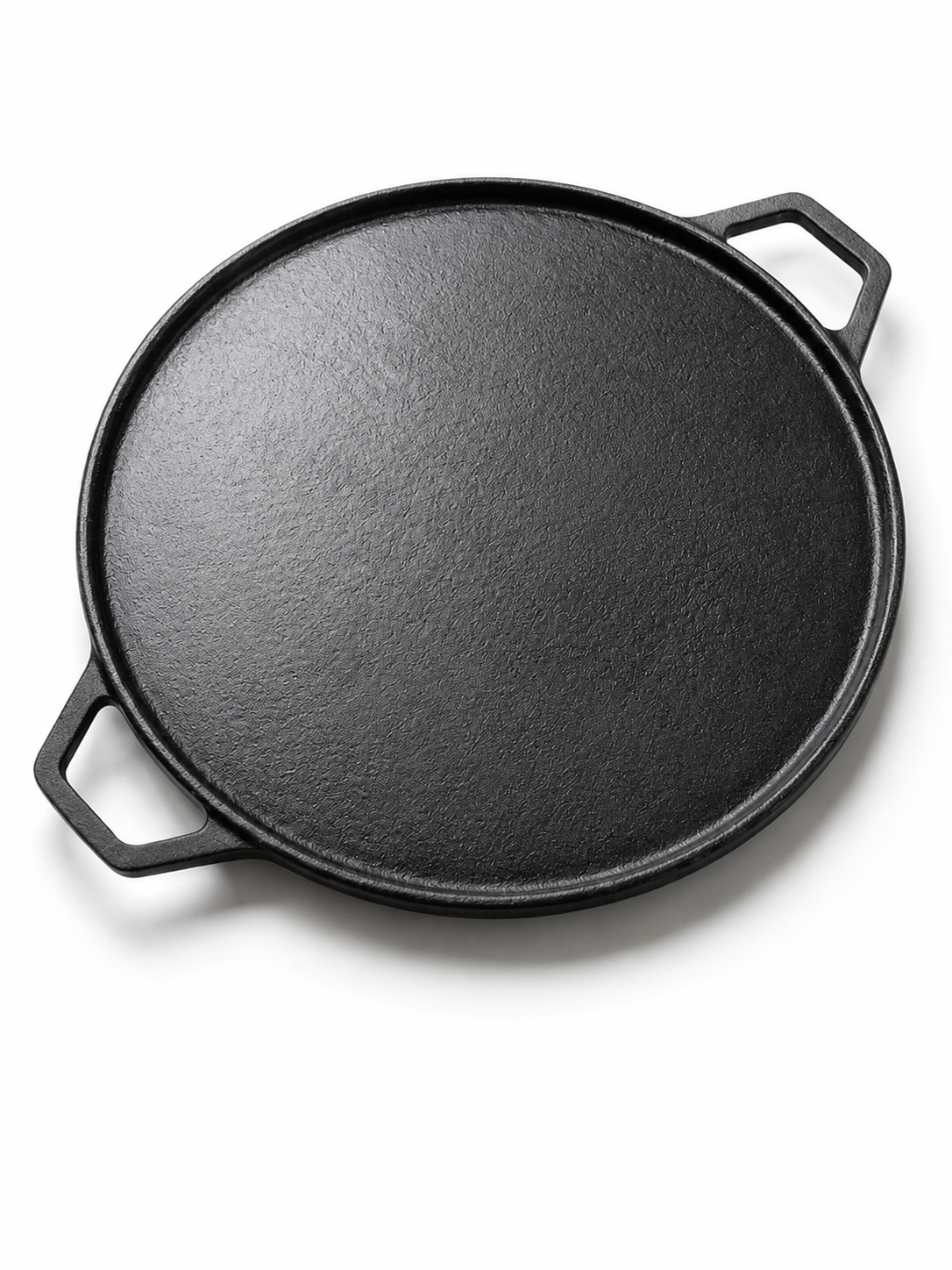 Cast Iron Dual Handle Tawa 12" Pre-Seasoned - Krucible Kitchen