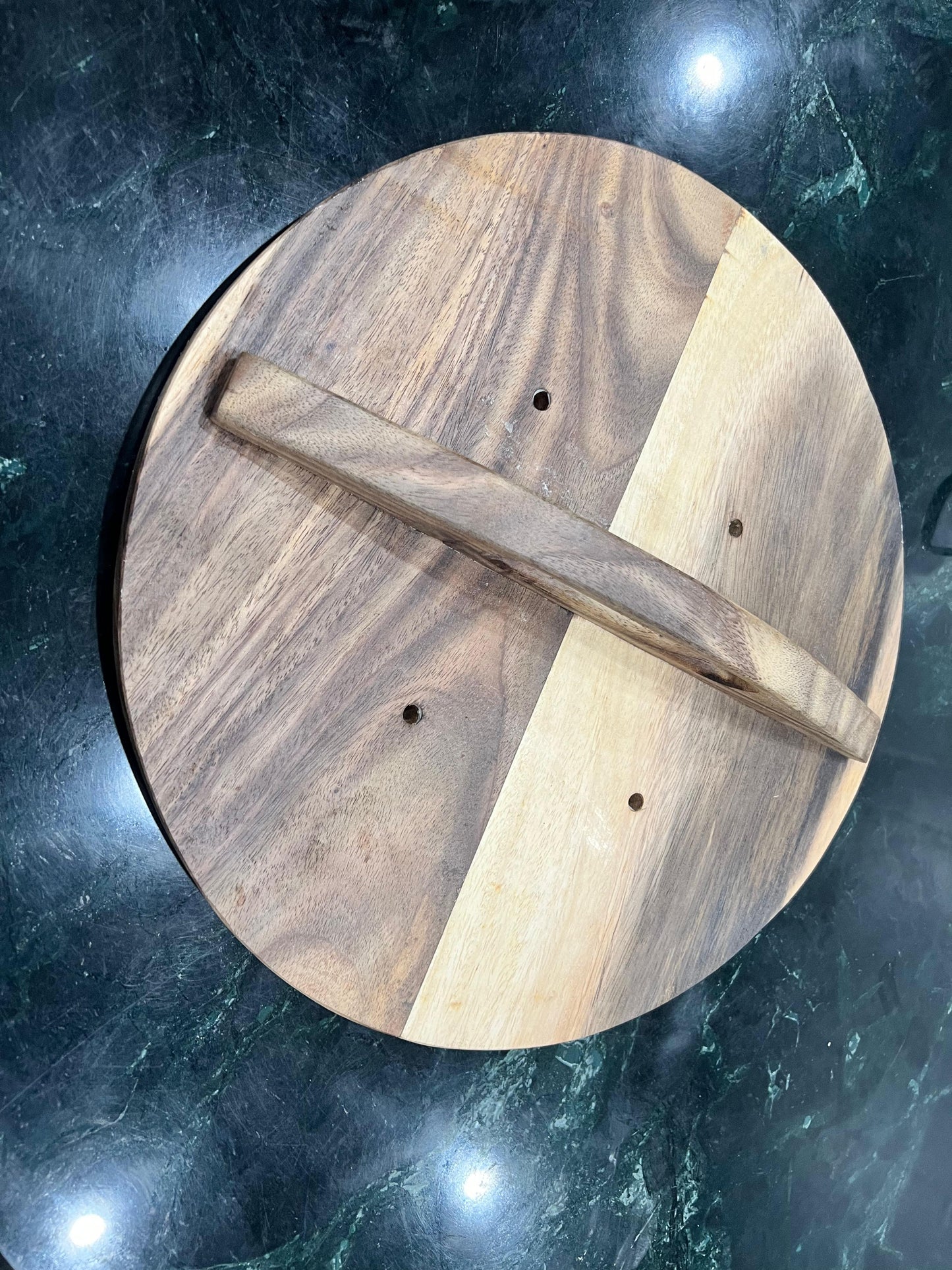 Wooden Lid for Cast Iron Wok 14 Inches