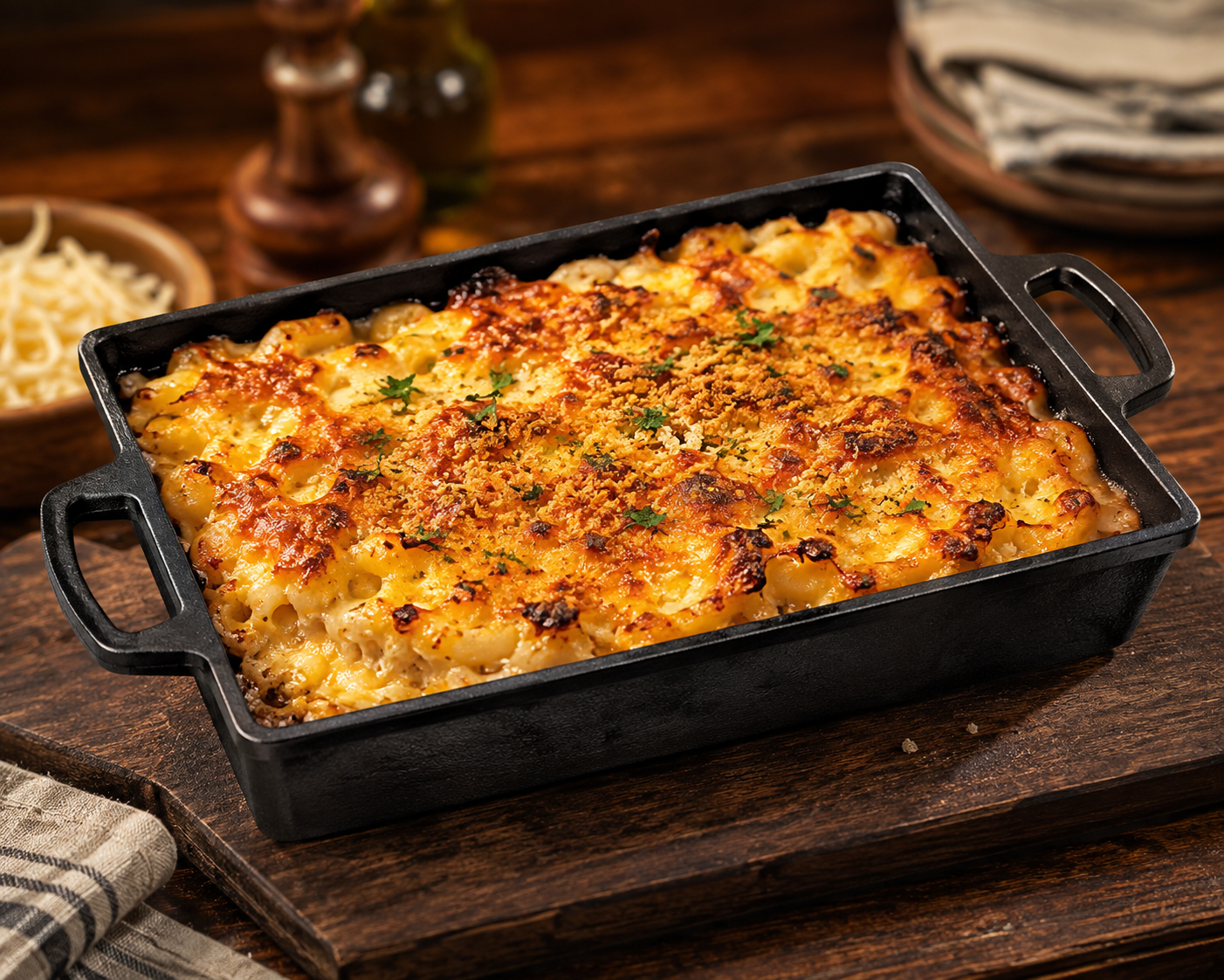 Casserole 13 x 9 Inches, Cast Iron Krucible Kitchen Seasoned