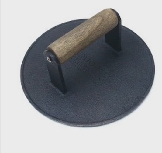Burger Press, Cast Iron Krucible Kitchen Seasoned