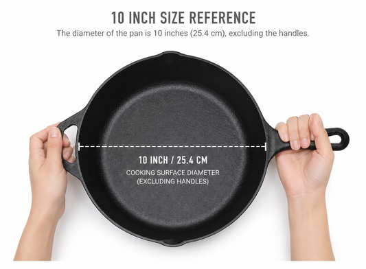 10-Inch Cast Iron Skillet – Krucible Kitchen