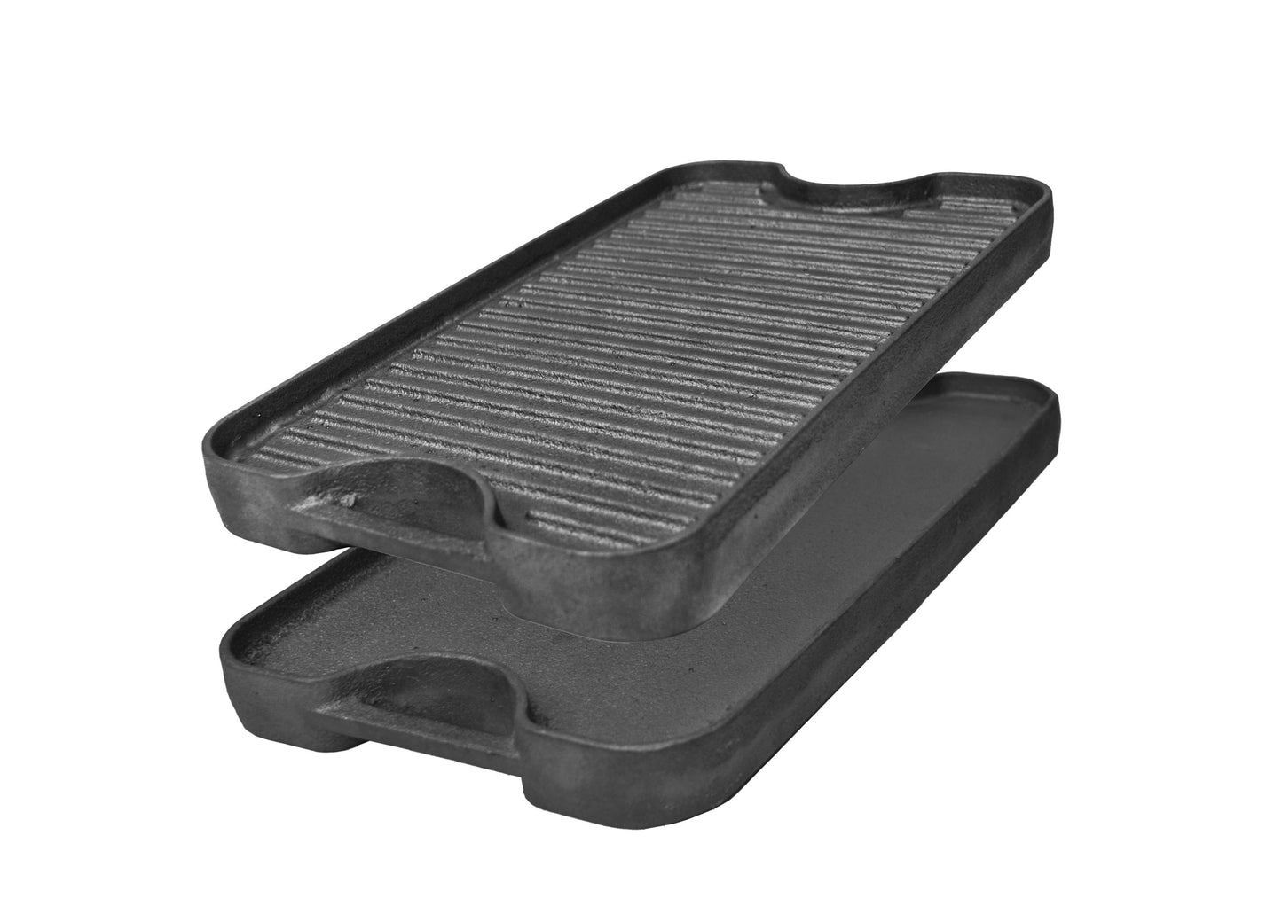 Cast Iron Reversible Grill Griddle 13 in x 7.5 in, RTRGG Pre Seasoned, Krucible Kitchen